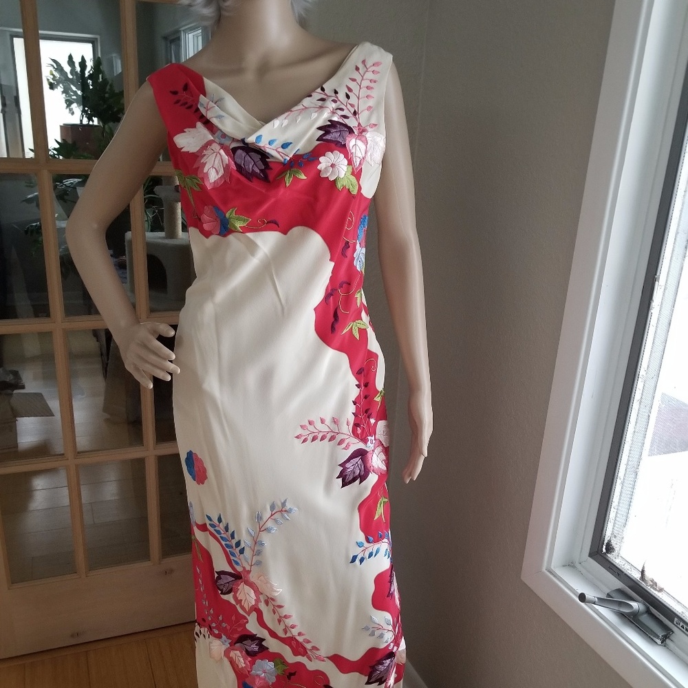 Sue Wong Nocturne - 100% Silk Embroidered dress